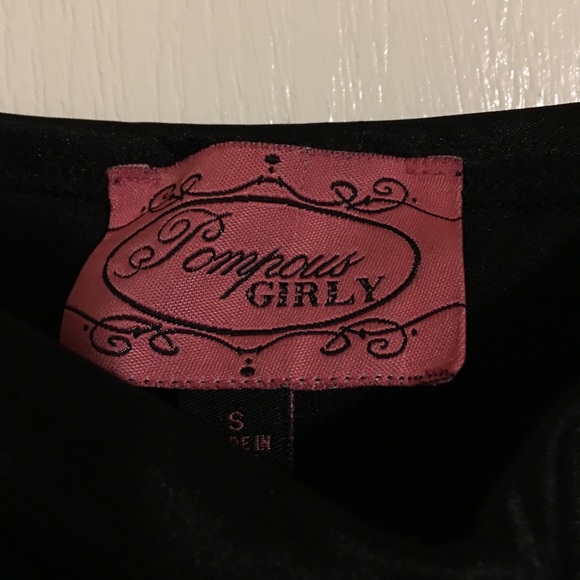 Black Rhinestone Embellished Cocktail Dress - Picture 4 of 5